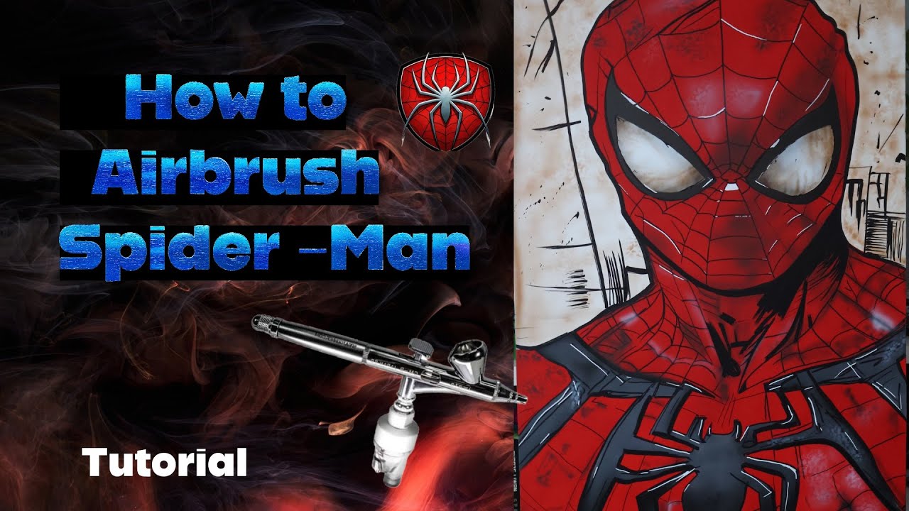  Spider-Man Airbrush Art – How I Combine Airbrush and Marker