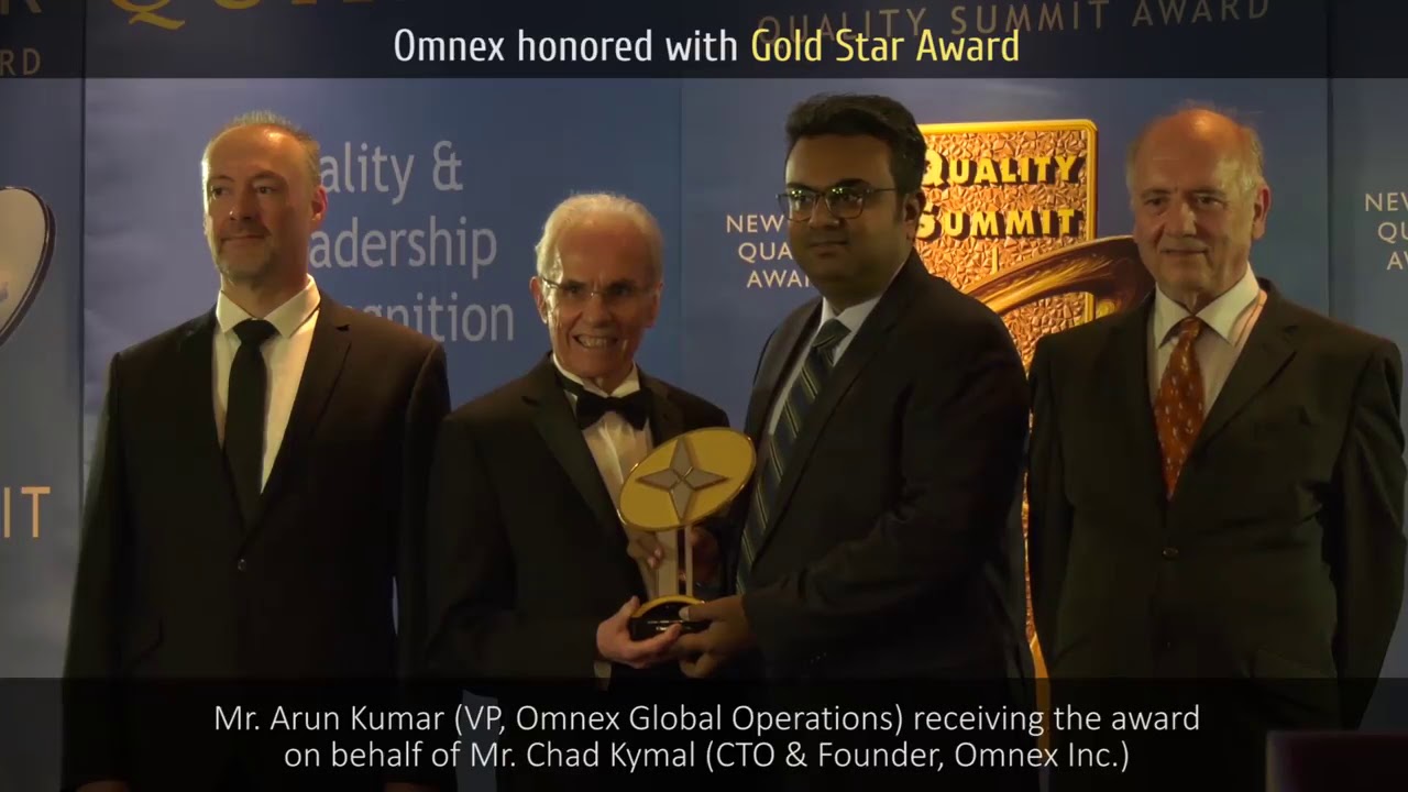 Omnex honored in 2018 International Quality Summit Award
