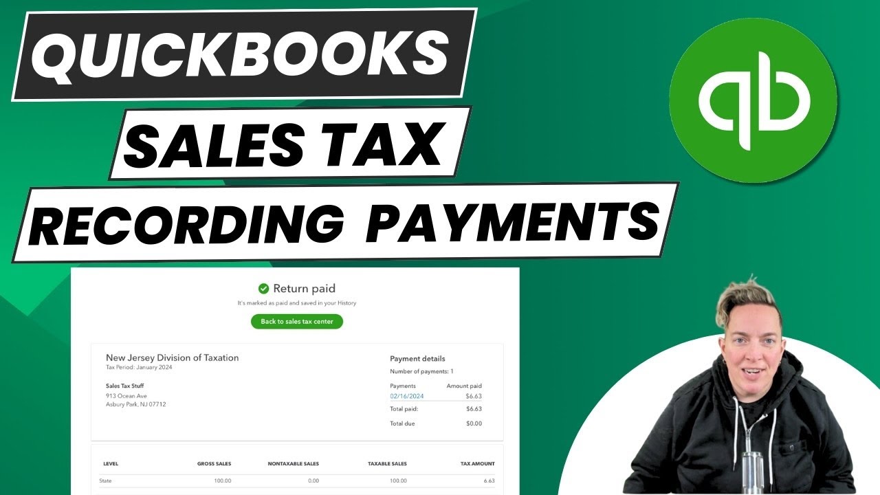 How to Record a Sales Tax Payment in QuickBooks Online #qbo  #salestax