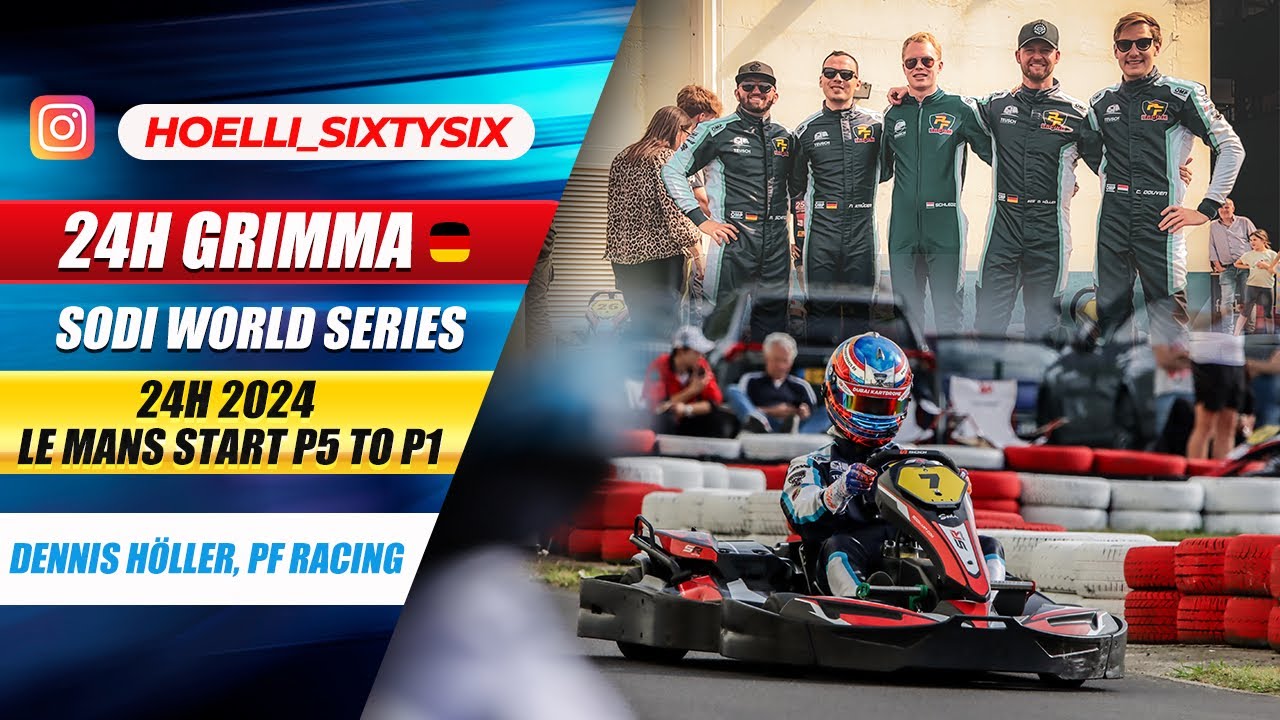 24h Kartcenter Grimma, Germany 🇩🇪  Sodi world series 2024, LeMans Start P5 to P1, Dennis Höller