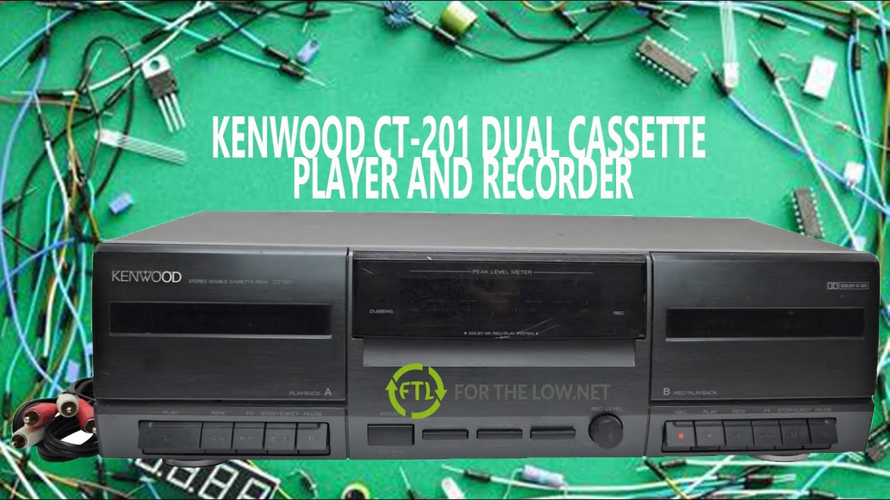 Демонстрация базового двухкассетного магнитофона Kenwood CT-201.