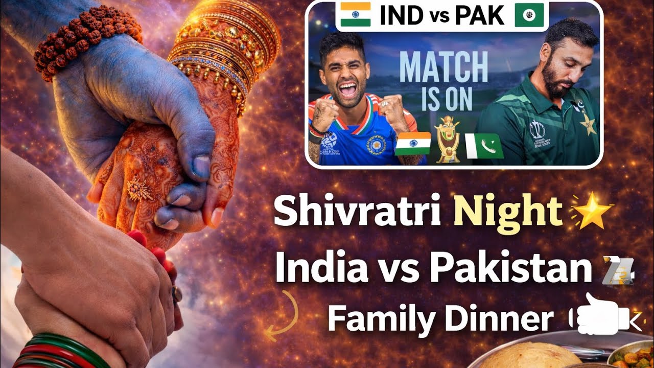 Shivratri Special Vlog 🕉️| India vs Pakistan Match Night 🏏| Dinner Preparation #mahadiv #jhandewalan
