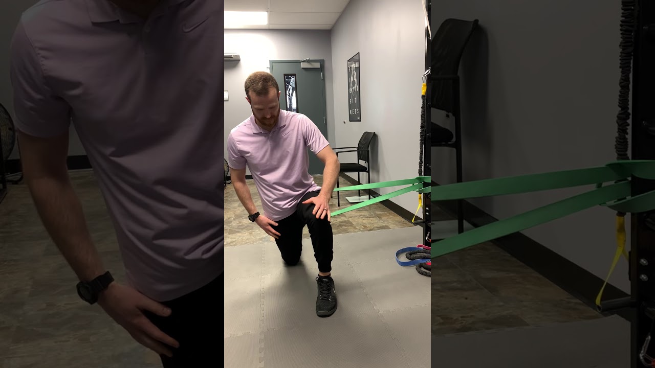 Banded Hip Distraction in Half kneeling
