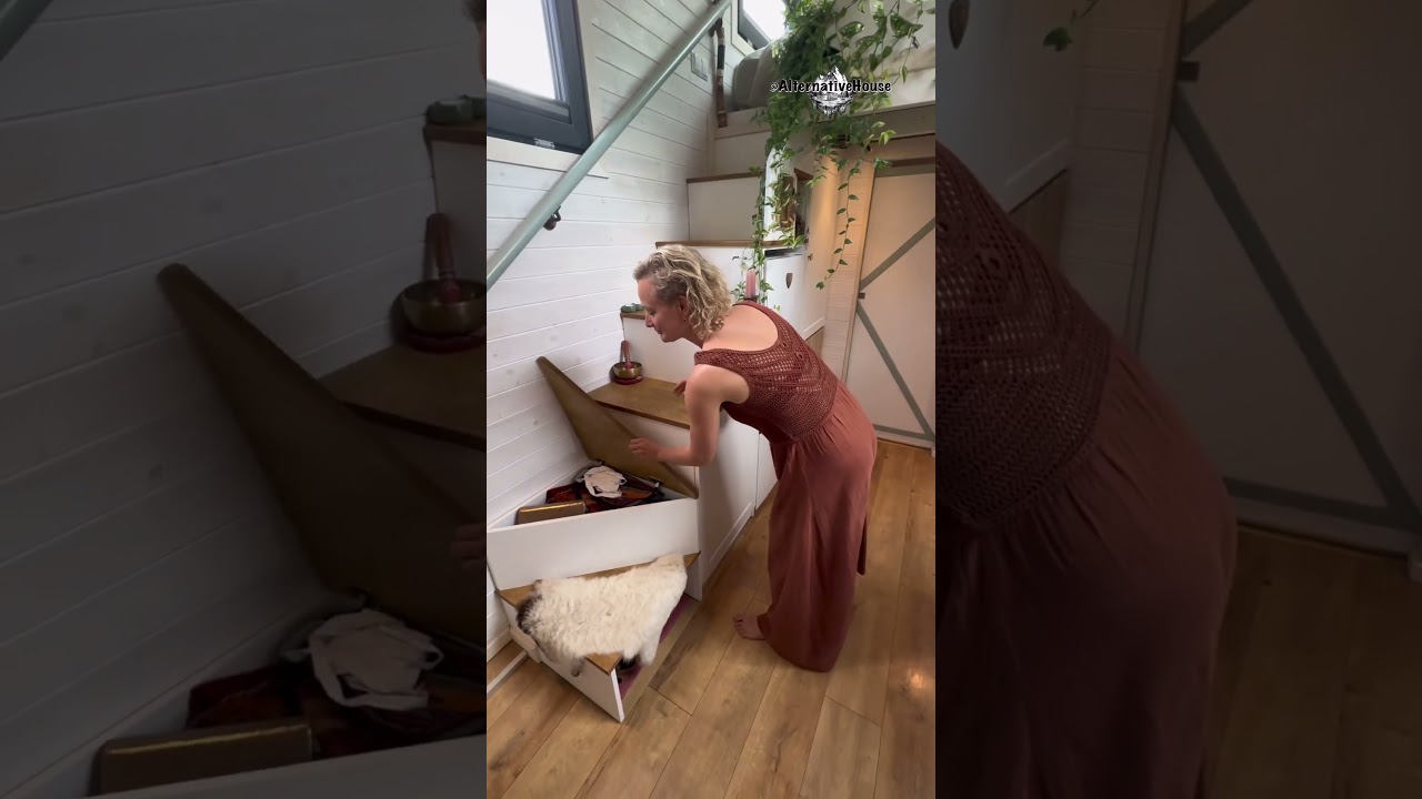 She lives in her gorgeous tiny house