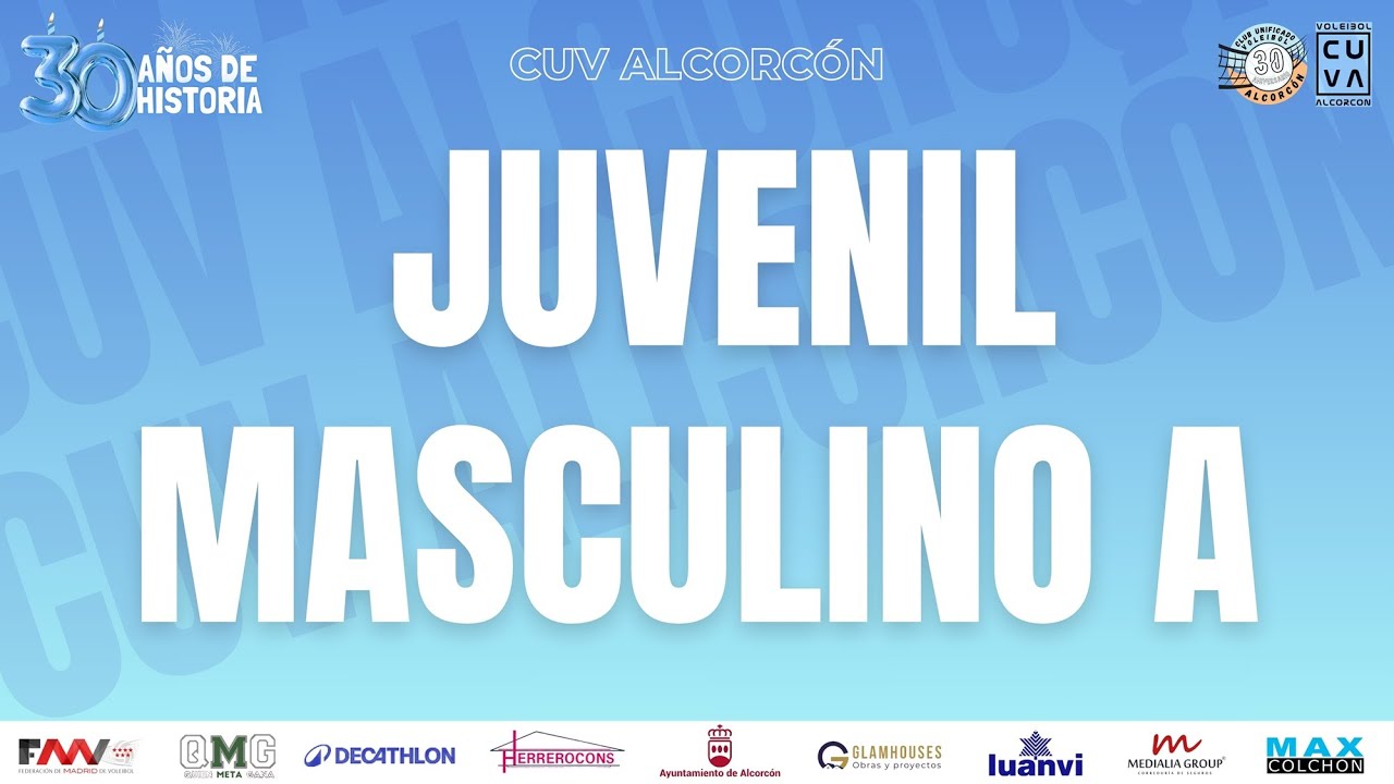 CUV ALCORCÓN A - CV MÓSTOLES A (JUVENIL MASCULINO 1ª DIVISIÓN PREFERENTE)