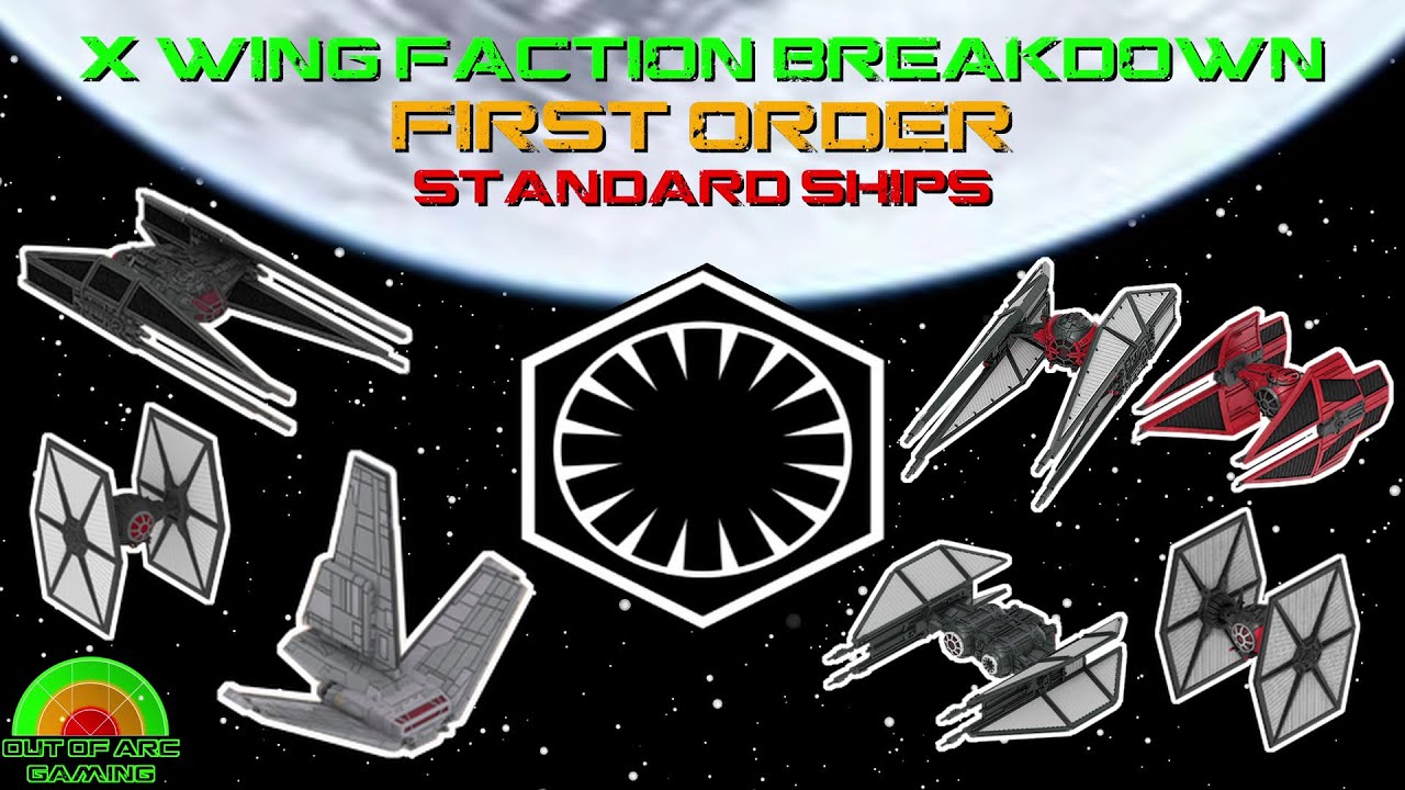 Распределение фракций в миниатюрах X Wing — Первый Орден