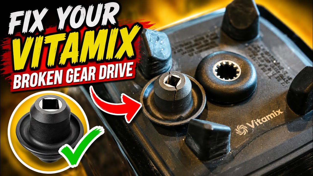 Vitamix blender broken and making loud sound not working, how to fix Vitamix machine drive socket