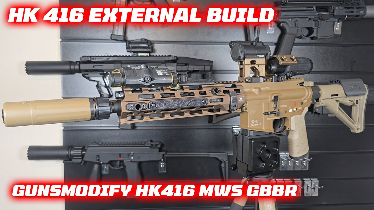 HK416 External Build ASMR - GunsModify MWS #airsoft #asmr