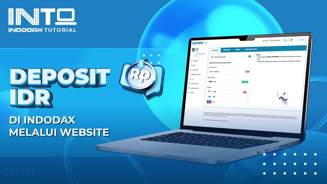 Tutorial Lengkap Cara Deposit di Indodax, Anti Ribet!