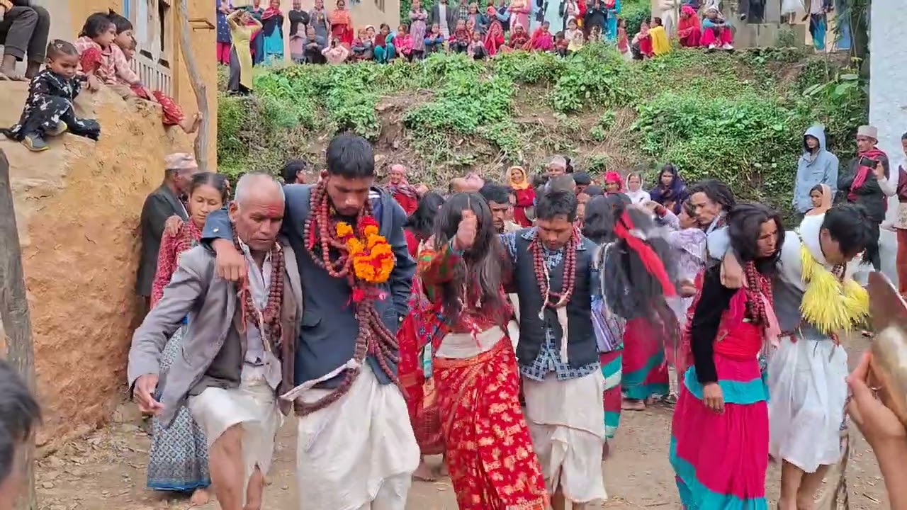 Traditional dhami Dance in Nepal | Old culture in Nepali Village | Giri G