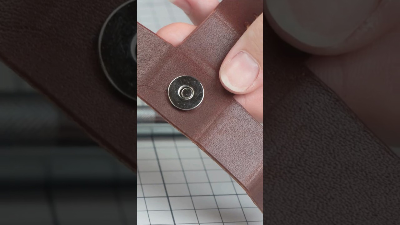 How to Install Rivet-Back Magnetic Snaps for a Clean Finish #MagneticSnapInstallation #UltraSlimSnap
