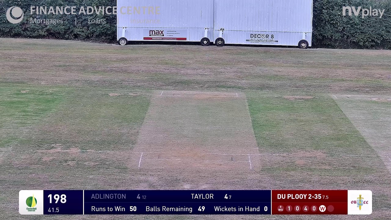 OBCC 1st XI  v Chesterfield CC 1st XI - DCCL Premier -  23rd August 2025
