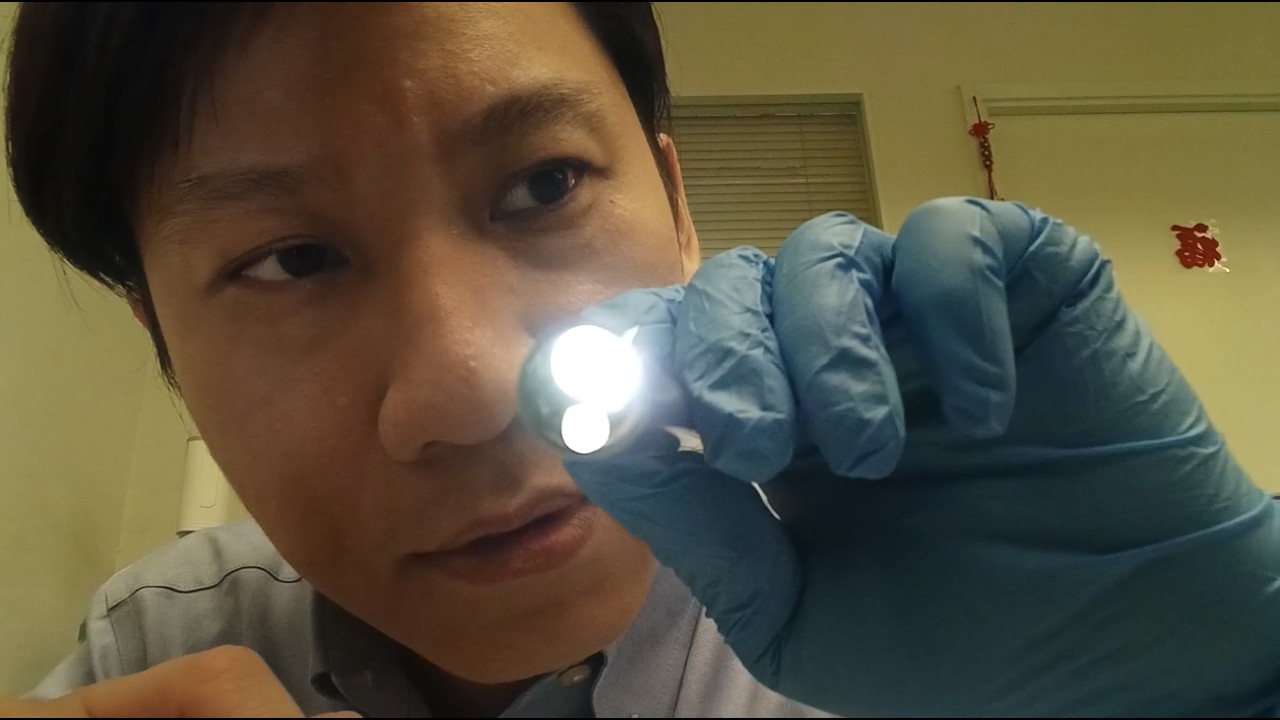 ASMR cranial nerve exam, whisper