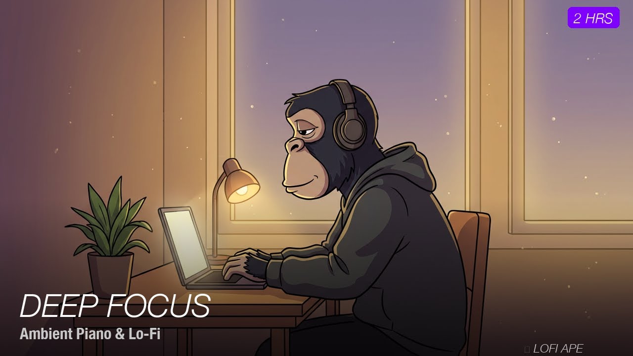 Deep Focus Music — 2 Hours of Ambient Piano & Lo-Fi for Studying, Work & Concentration