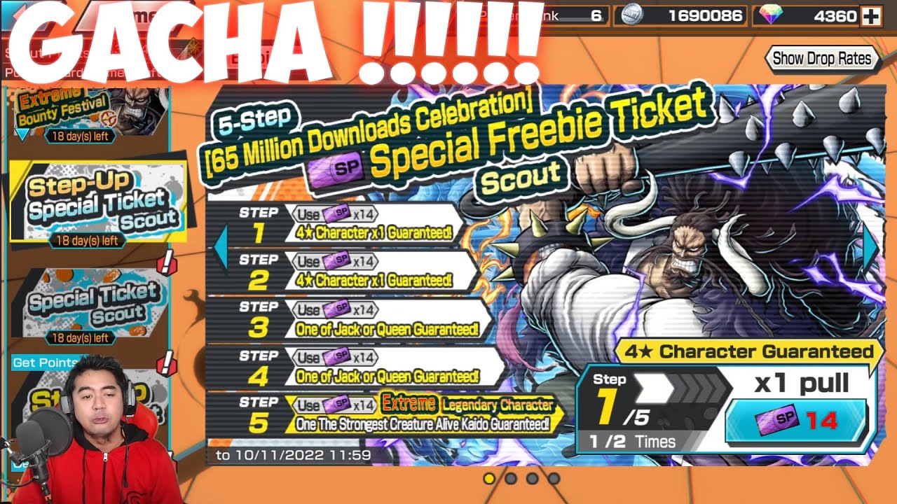 Extreme Kaido Akhirnya Muncul, Langsung Gas Gacha 🔥🔥 - One Piece Bounty Rush