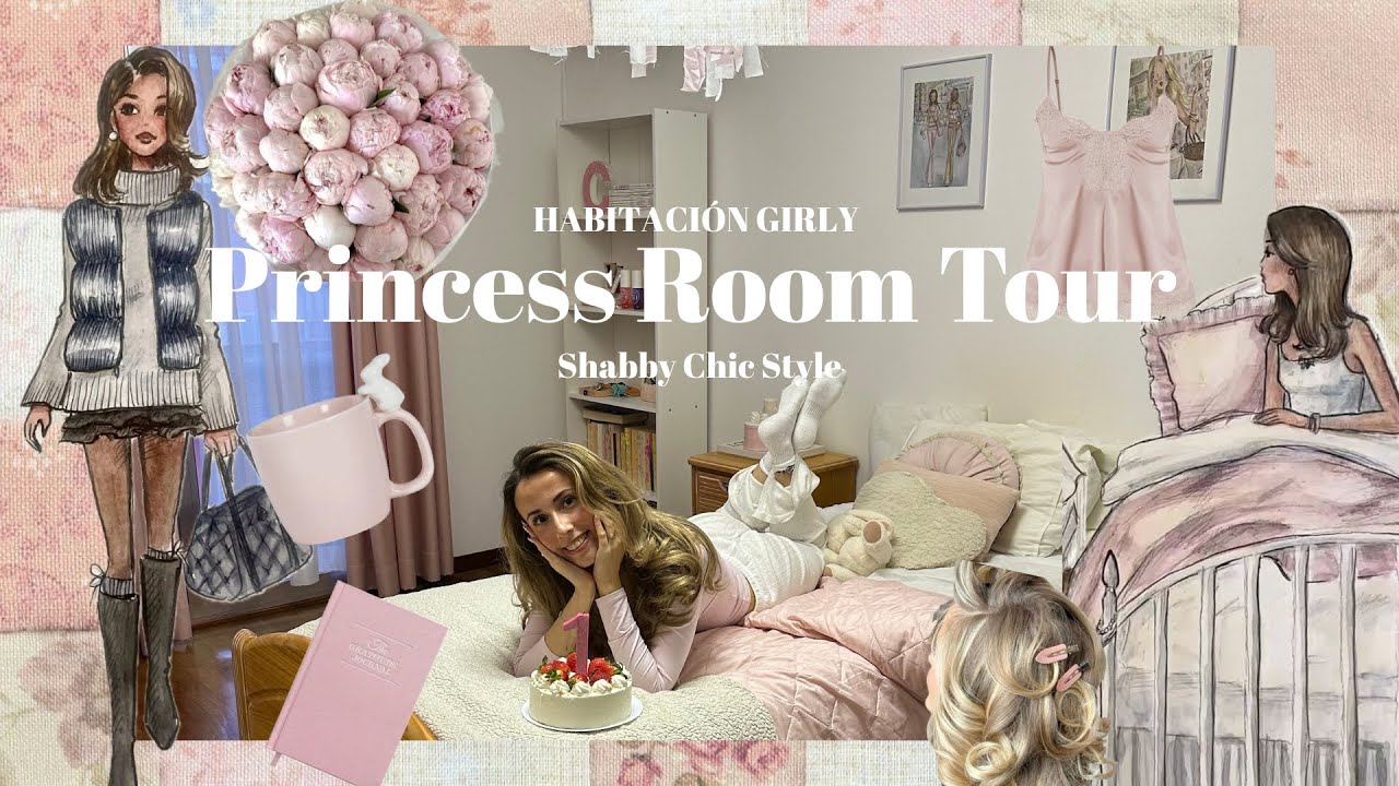 PRINCESS ROOM TOUR | Mi Habitación Girly Shabby Chic ✨🩰