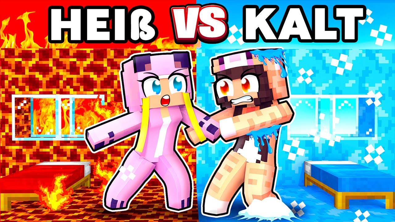 Hei&szlig;es HAUS vs. kaltes HAUS in Minecraft!