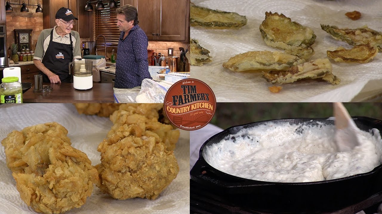Rolled Oysters, Simple Fried Pickles, & Homemade Sausage Gravy #723