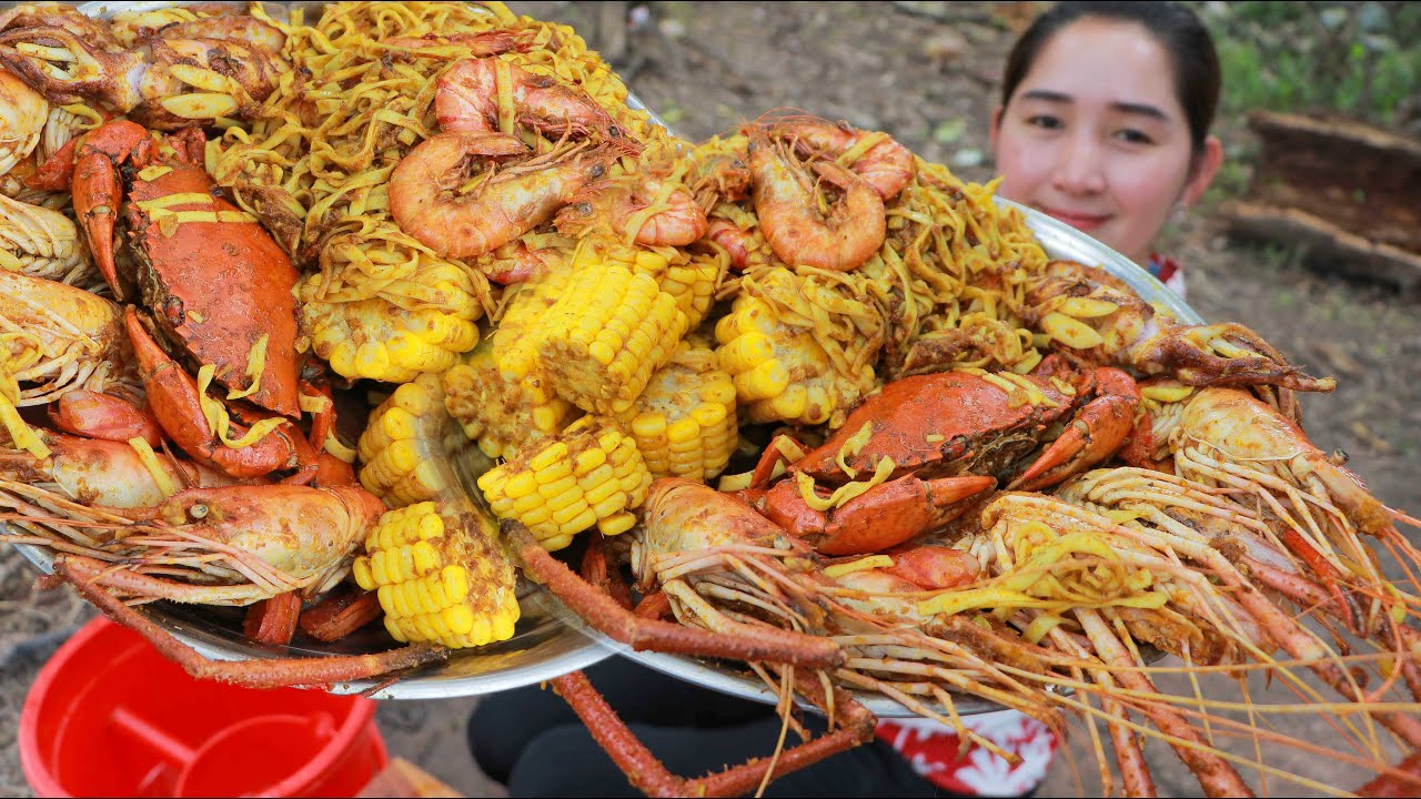 Cooking Seafood Shaking Recipe - Eating Seafood - Cooking With Sros