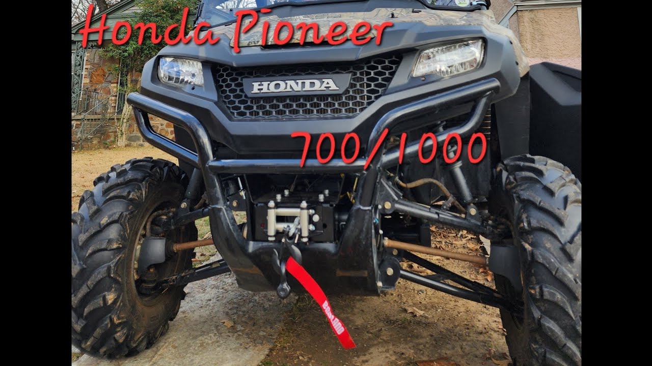 Honda pioneer 1000/700 Harbor freight Badland XZR 3500lb winch installation