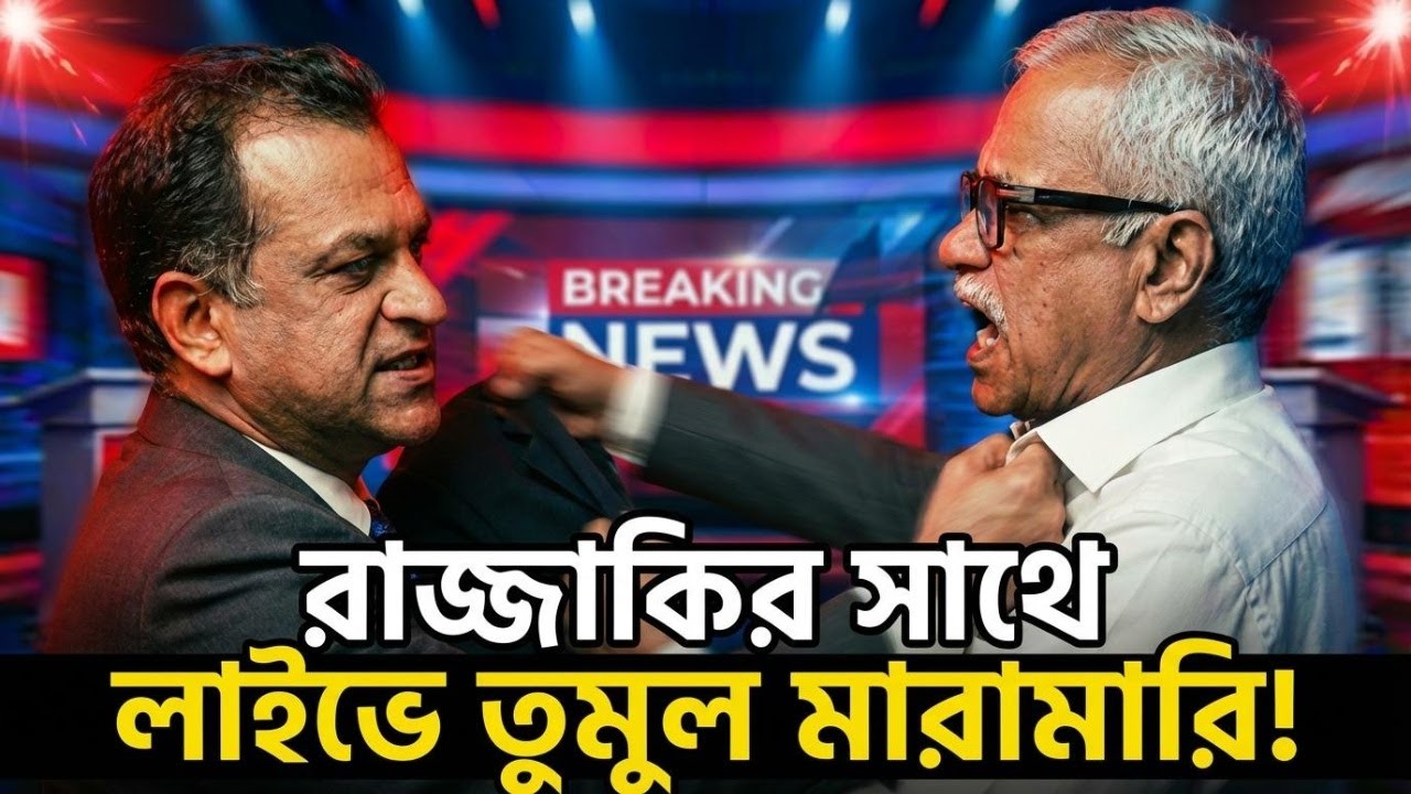 রাজ্জাকির সাথে তুমুল মারামারি! লাইভ টকশোতে কী হলো আজ?Abu Hena Razzaki  Live Talk show