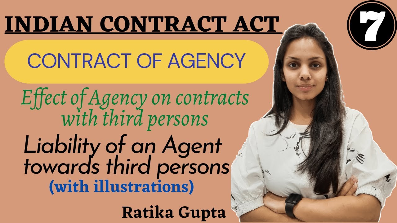 Effect of Agency on contracts with third persons | Liability of Agent (Contract Act 1872)