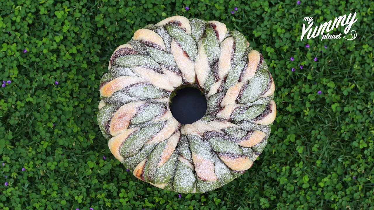 Matcha Red Bean Bread | 抹茶红豆三色面包
