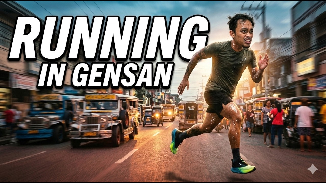 Walking and running on the outskirts of General Santos City