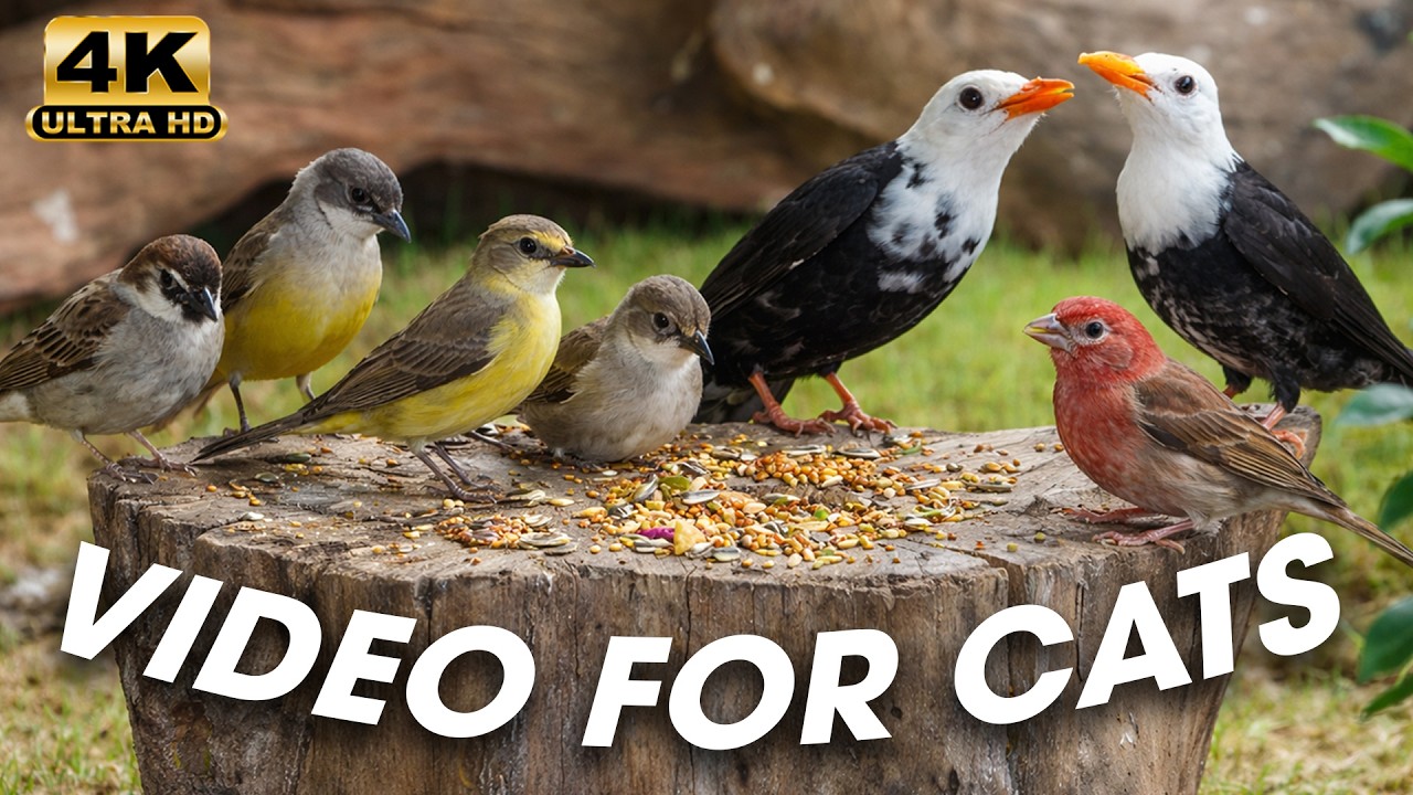 LIVE: Birds and Squirrels in Nature – Captivating Video for Cats to Watch – CatTV Central