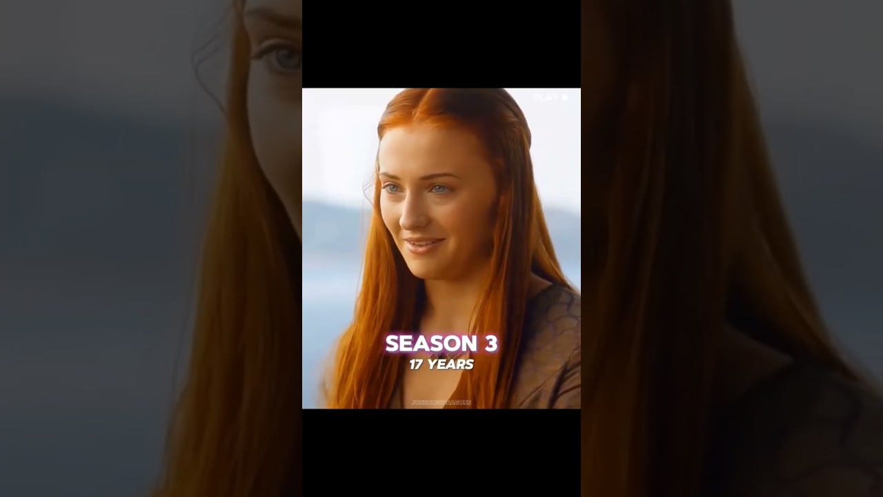 Sansa stark Evolution ❤️&zwj;🔥||#gameofthrones #houseofthedragon #sansastark #daenerystargaryen #got