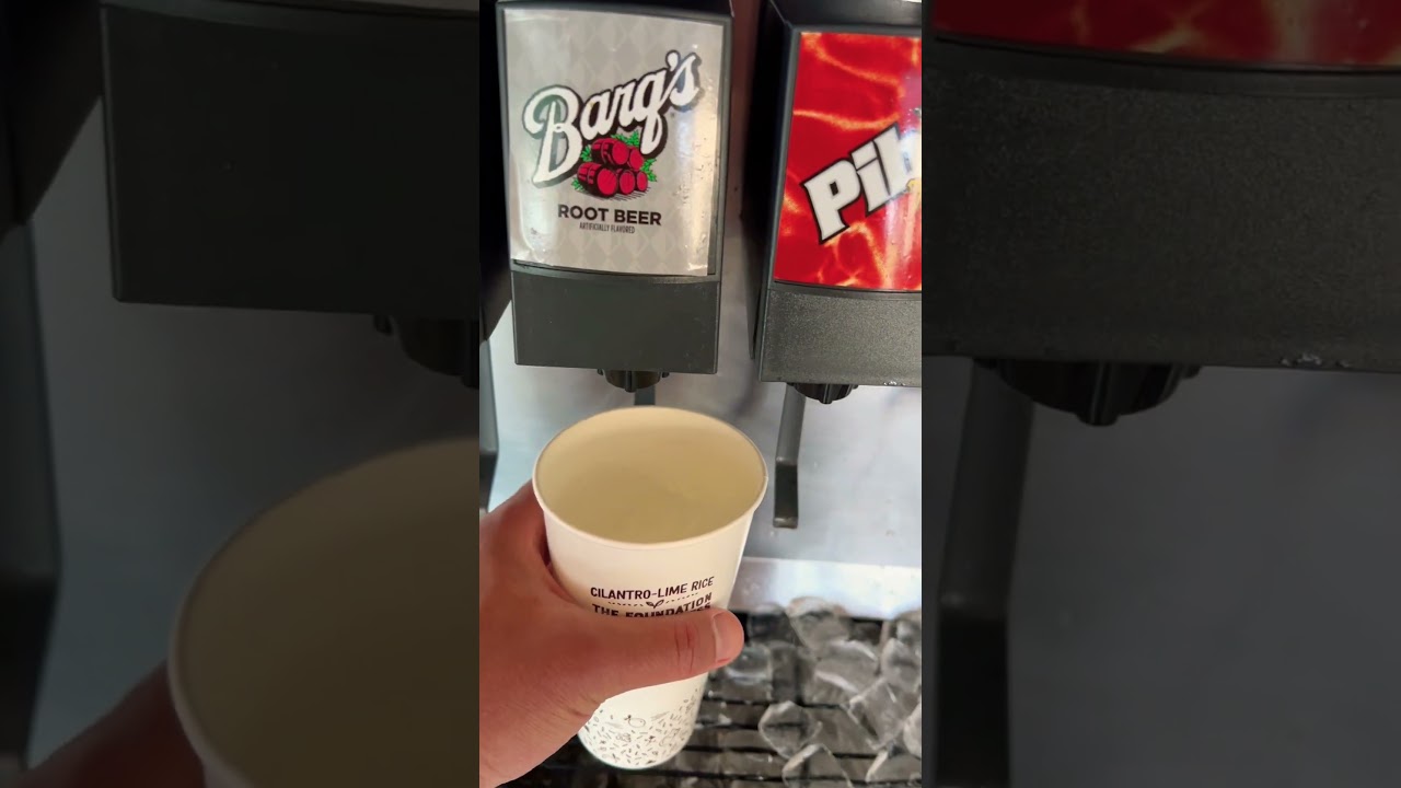 Pibb Xtra or Barq&rsquo;s Root Beer | Chipotle, Alhambra, California #sodamachine #drinkmachine #rootbeer