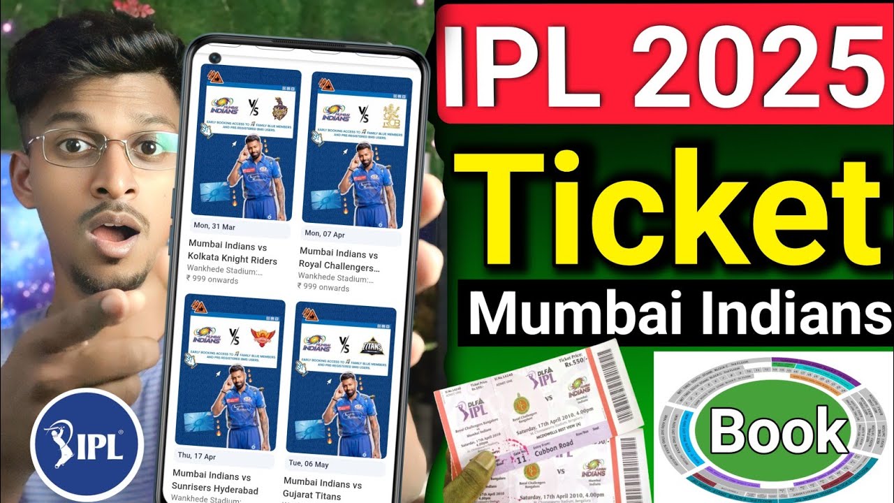 IPL ticket book Mumbai Indians home ground match I how to book IPL ticket wankhede stadium 2025