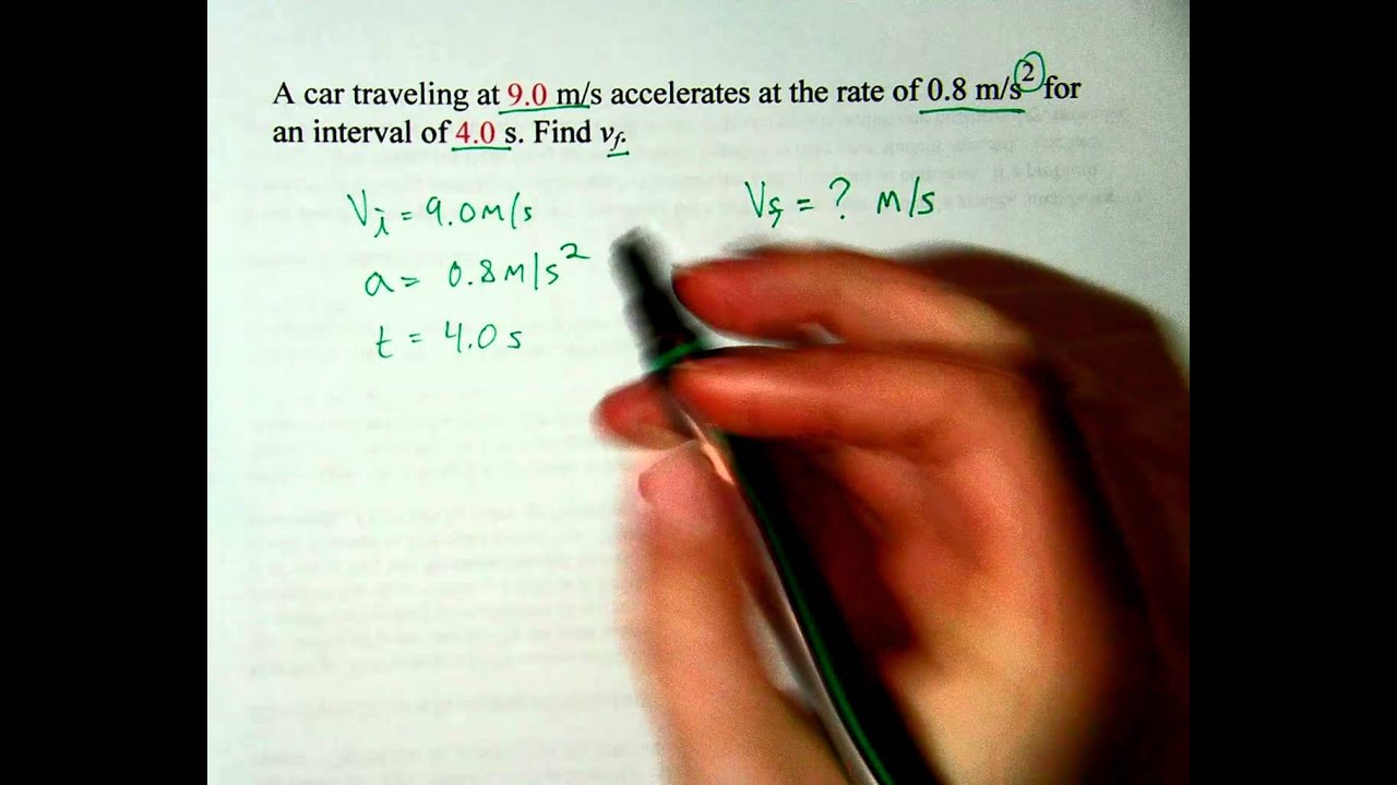 Average Acceleration Example