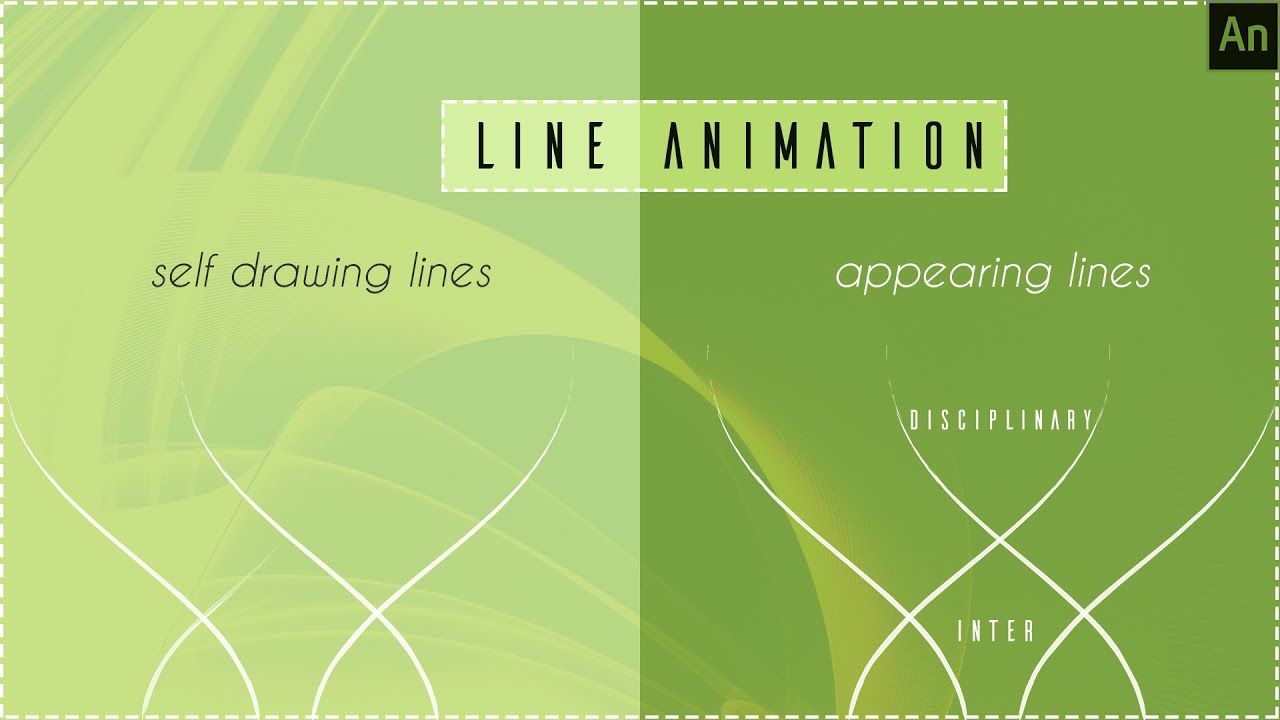 Adobe Line Animation | Create Self Drawing|Appearing Lines #interdes