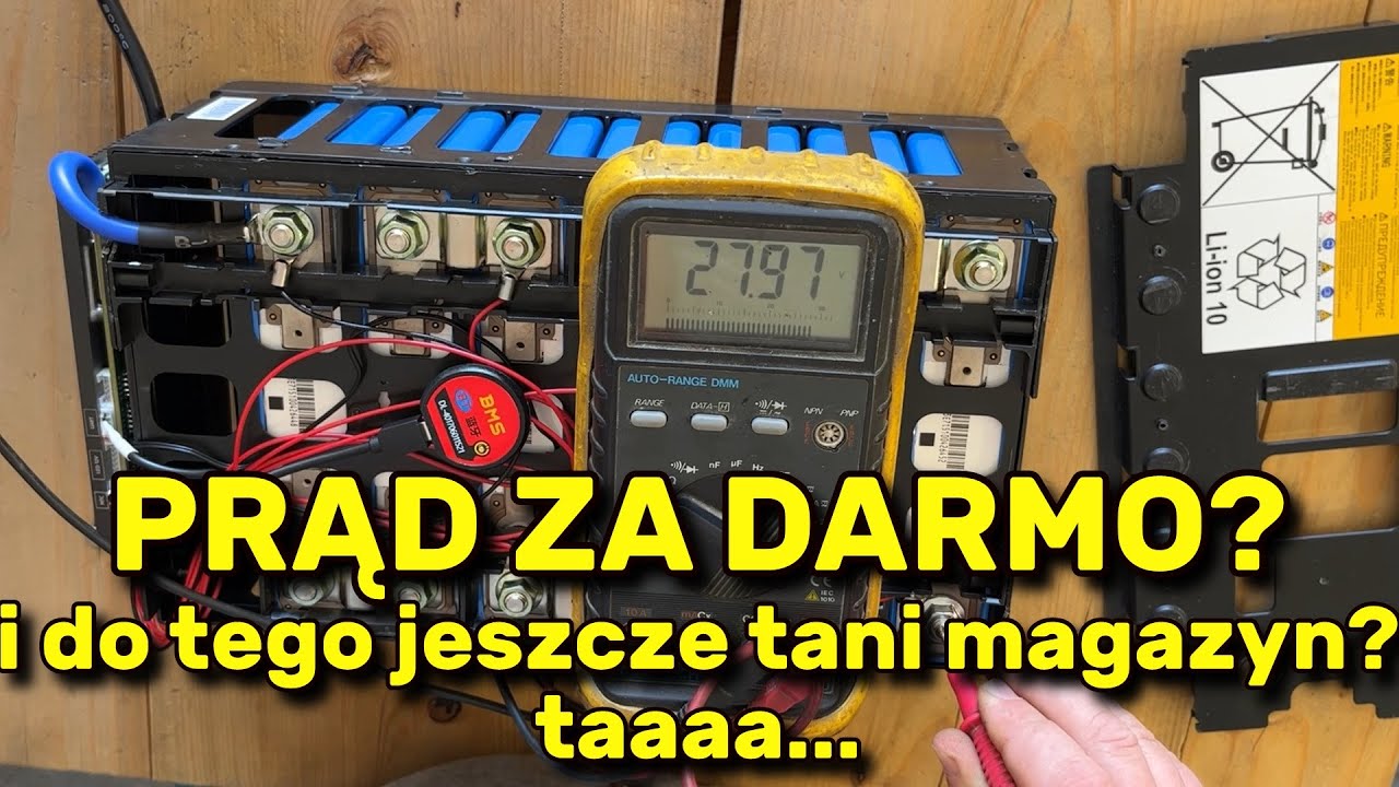 PRĄD ZA DARMO? Tani magazyn ENERGII li-ion lev 40 z BMS Hibms 100A