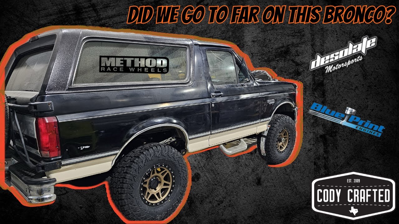 We throw everything but the kitchen sink at this 1993 OBS Bronco build!