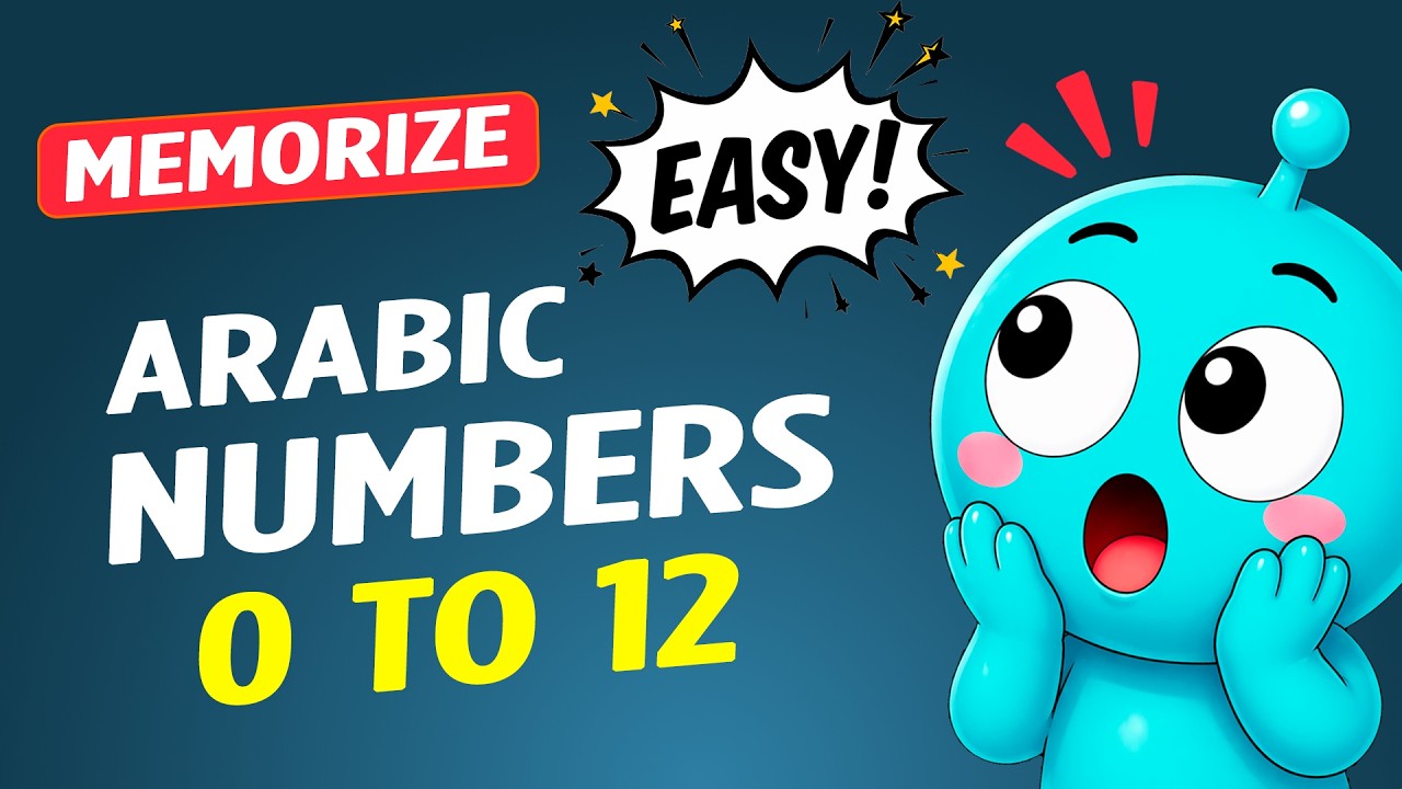 Arabic numbers from 0 to 12 in 15 min. Listen and repeat! | 