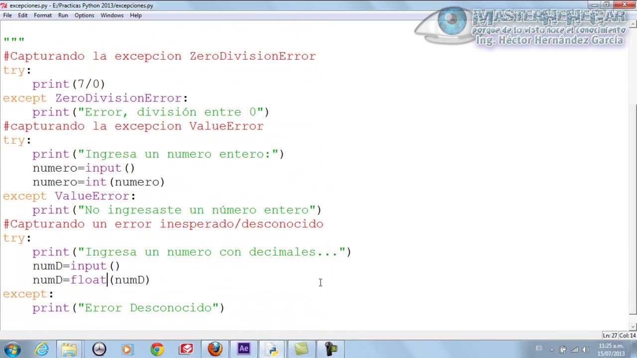 33 - Captura y Tratamiento de Excepciones (Python)