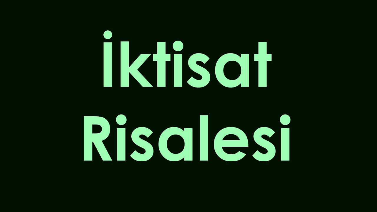 İktisat Risalesi