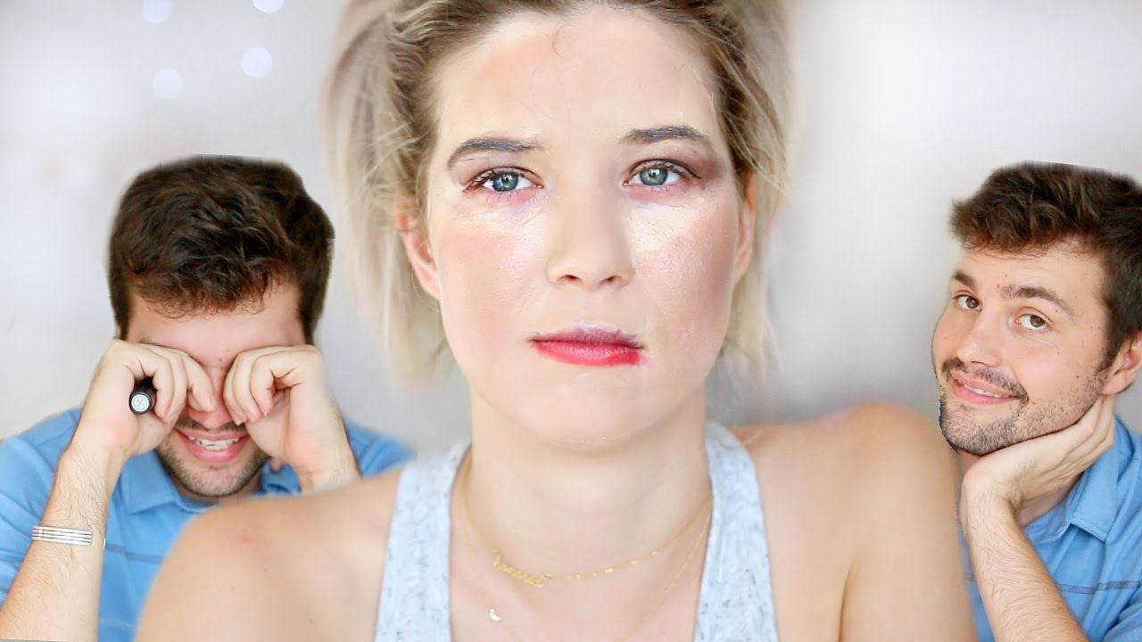 BOYFRIEND DOES MY MAKEUP | Meghan Rienks