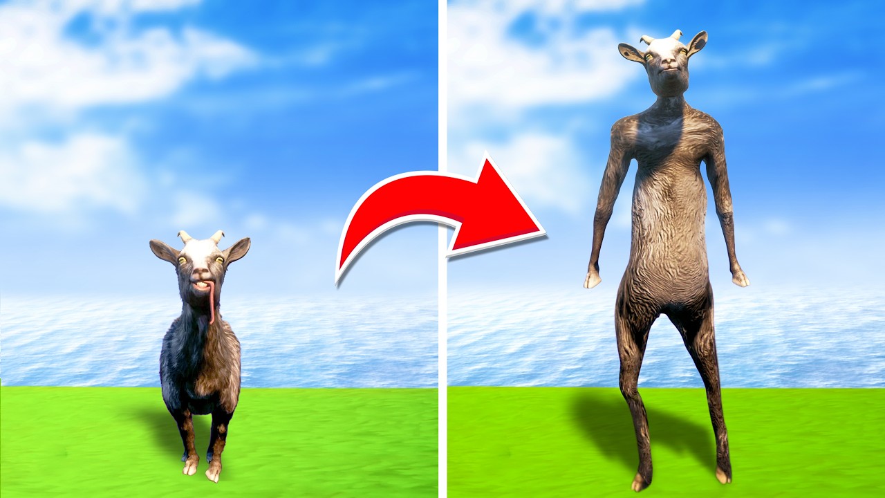 Crazy Goat Transformation - Goat Simulator 3 DLC