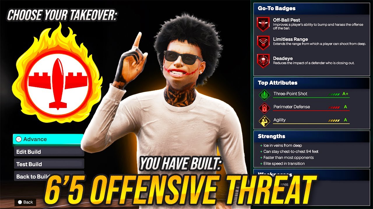 Эта 6'5-футовая атакующая угроза является ПРОБЛЕМОЙ в NBA 2K26!! 99 3PT + 92 PERIM + КОНТАКТНЫЕ Д...