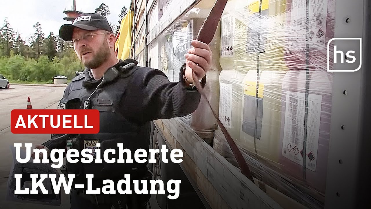 Lkw-Großkontrolle auf A7 in Osthessen | hessenschau