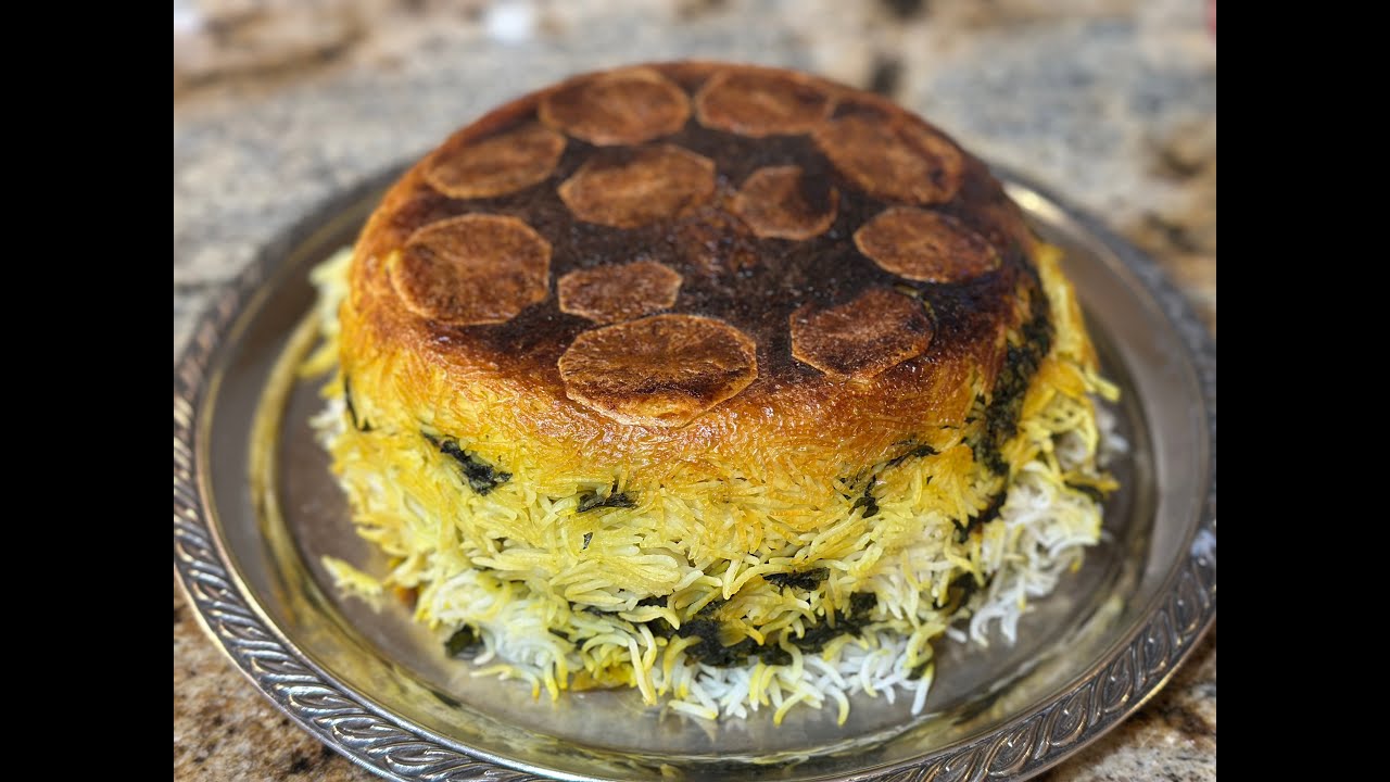 Arroz con espinacas persas