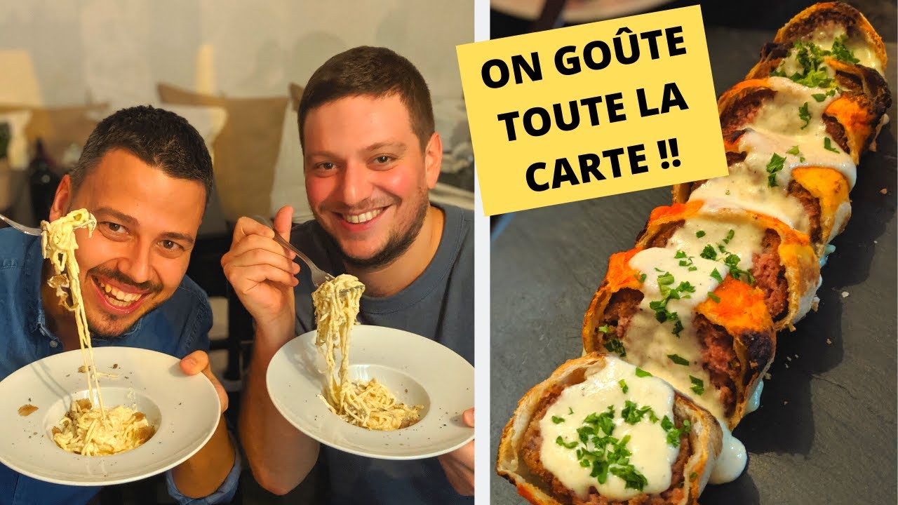RESTO ITALIEN INCROYABLE! BEIGNET de BURRATA , PÂTES et PIZZAS de ouf! - VLOG #962