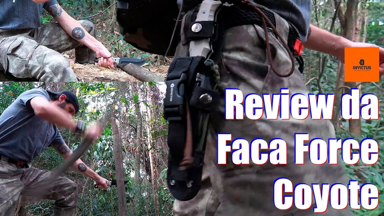Review da faca Force Coyote da Invictus + várias formas de usar a bainha!