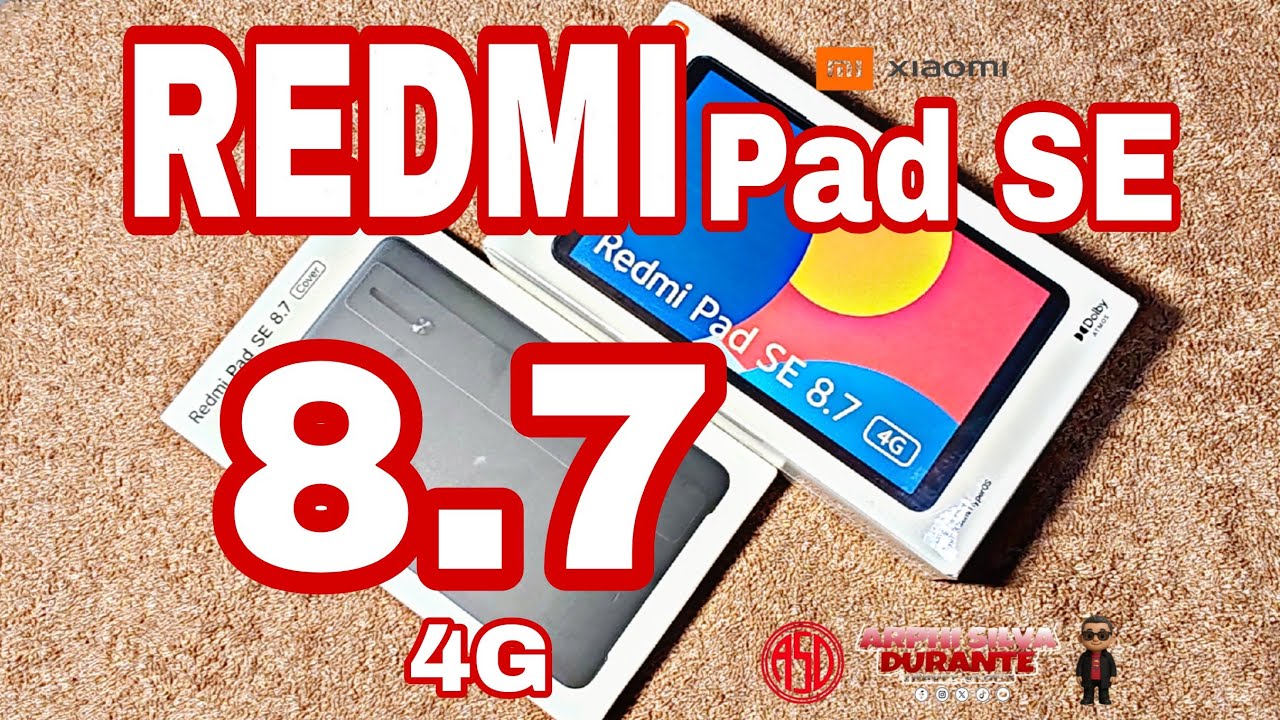 Xiaomi Redmi Pad Se 8.7 4G w/ Cover UNBOXING + First Boot Up