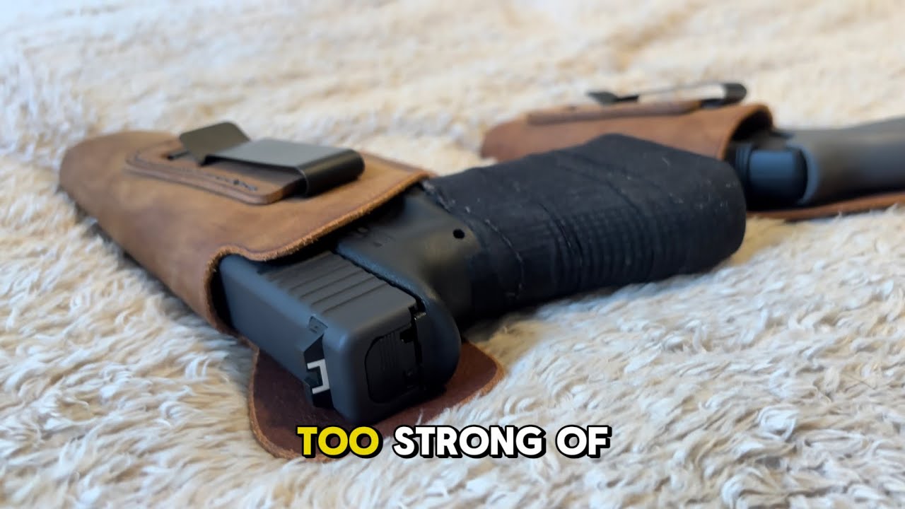 Muddy river tactical leather holster | IWB Glock 17 | IWB bodyguard 