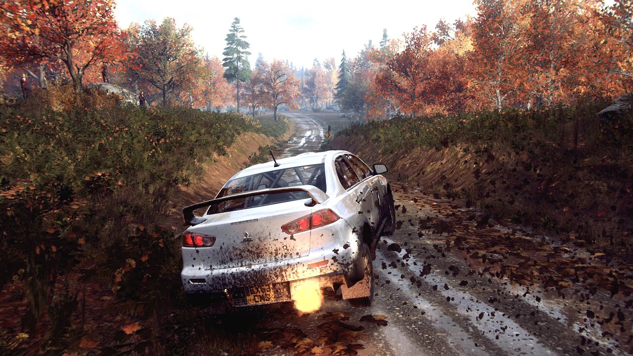 [VR] Mitsubishi Lancer Evolution X NR4. Rally USA. New England. Dirt Rally 2.0 VR