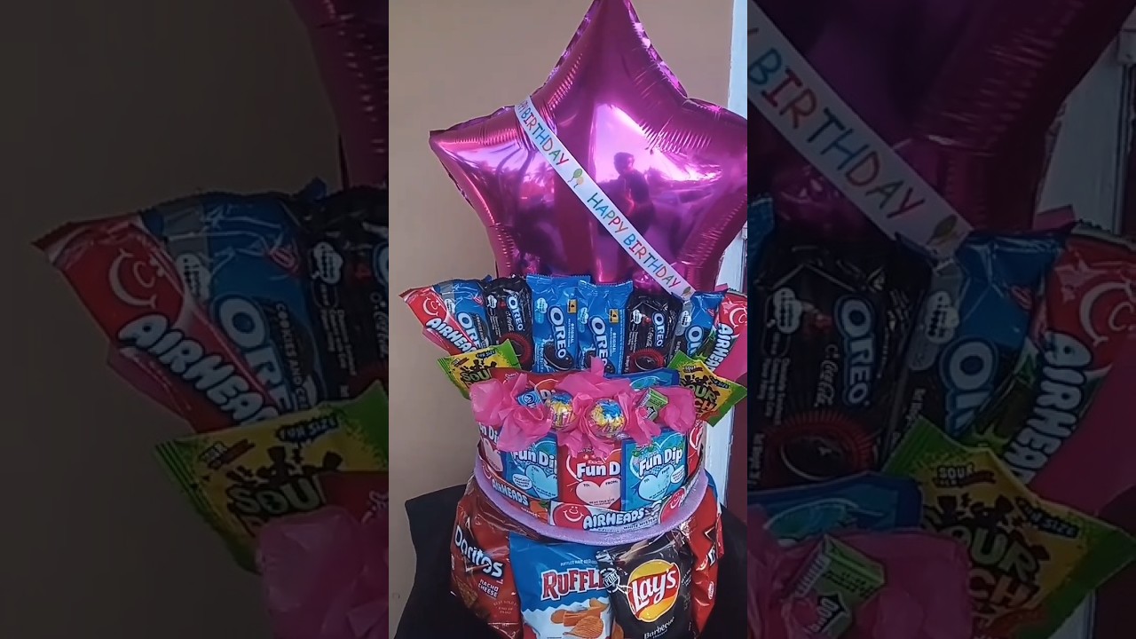 Ultimate CandyCake/ Snack Tower Birthday Surprise